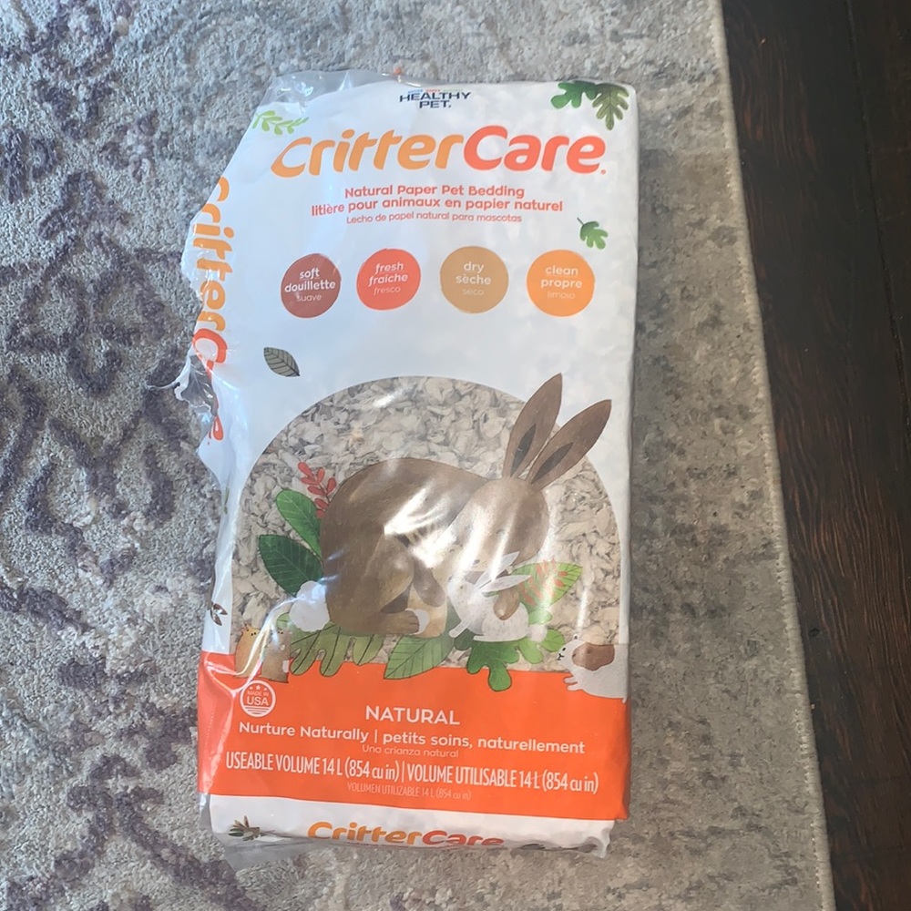 Pet bedding used a very small amount
